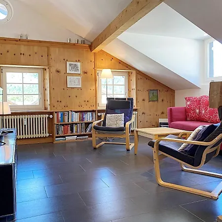 Bm186 - Alpenstil - 60M2 Dachstockwohnung Mit Garage Daire Pontresina