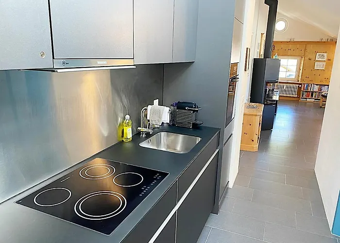 Alpenstil - 60m2 Dachstockwohnung Mit Garage - Bm186 بونتريسنا