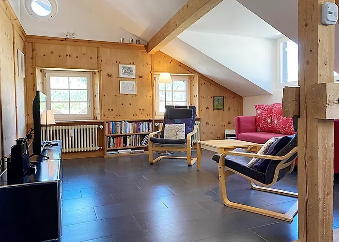 Alpenstil - 60m2 Dachstockwohnung Mit Garage - Bm186 شقة بونتريسنا